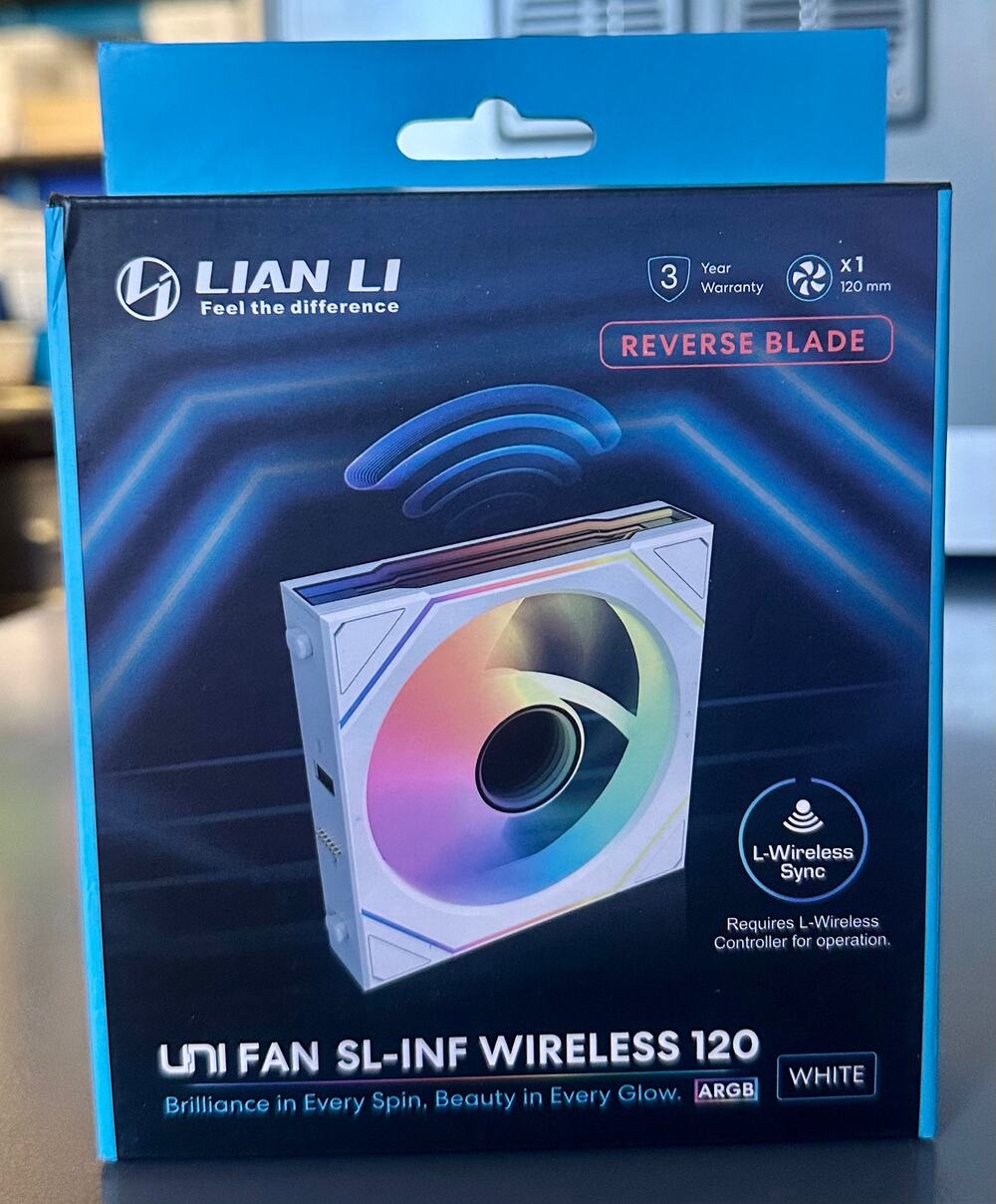 Lian Li UNI Fan SL-Infinity Wireless 120-Single Pack (Reverse Blade)